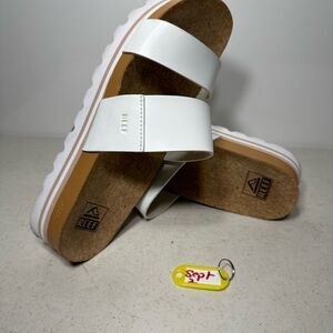 Reef Womens Cushion Vista Hi Sandal Size 9 White